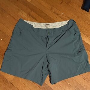 Teal Casual Shorts